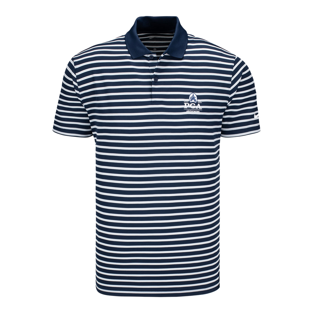 Nike 2026 PGA Championship Victory Stripe Polo in Obsidian Blue - Front View