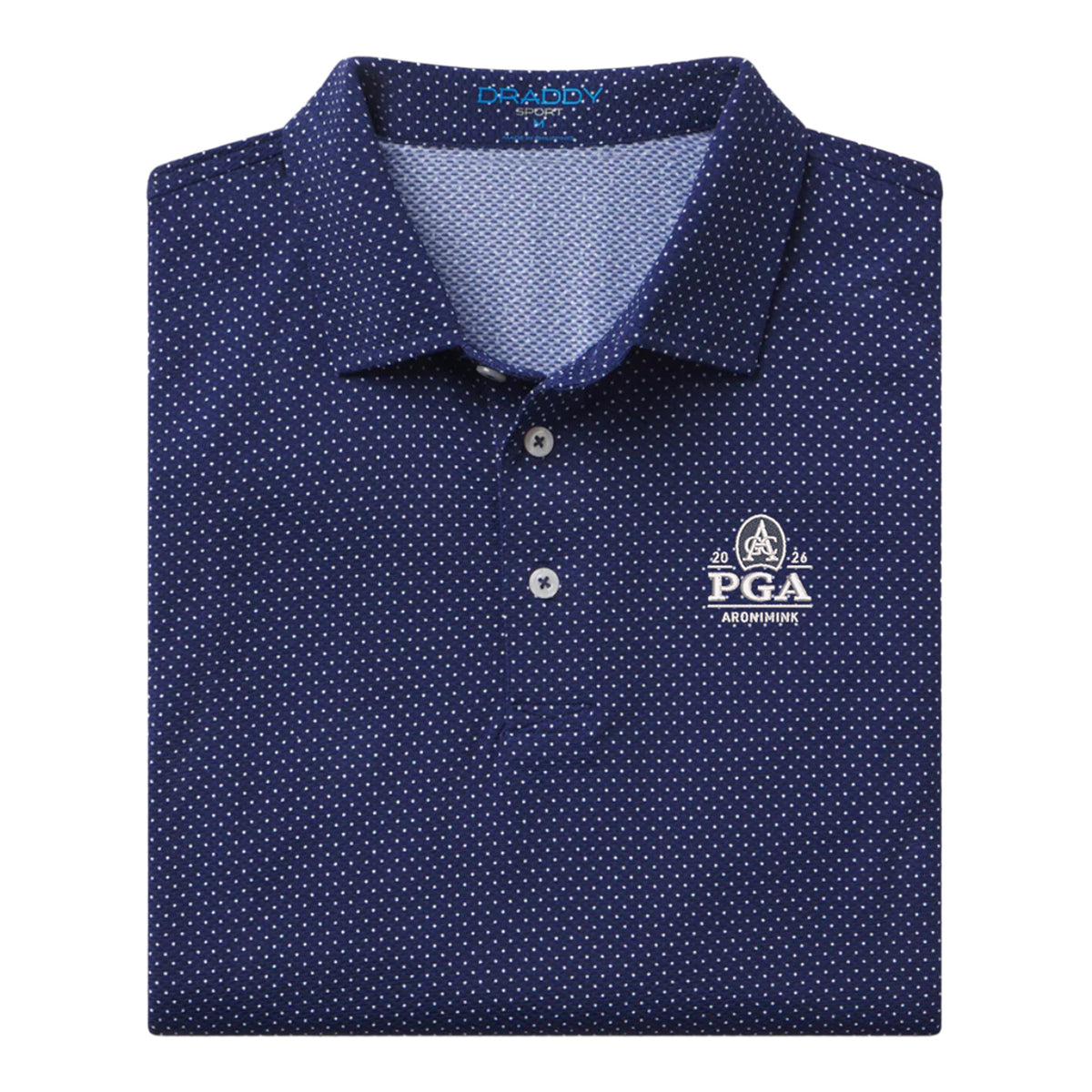 B. Draddy 2026 PGA Championship Captain Cool Polo in Regal Blue - Front View