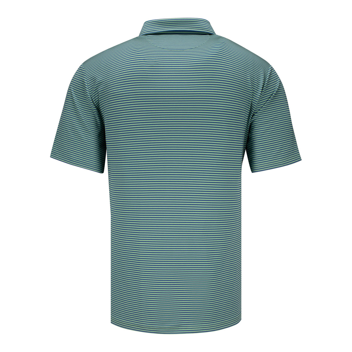 Ralph Lauren 2026 PGA Championship Lightweight Jersey Polo in Outback Green and Old Royal Blue - Back View