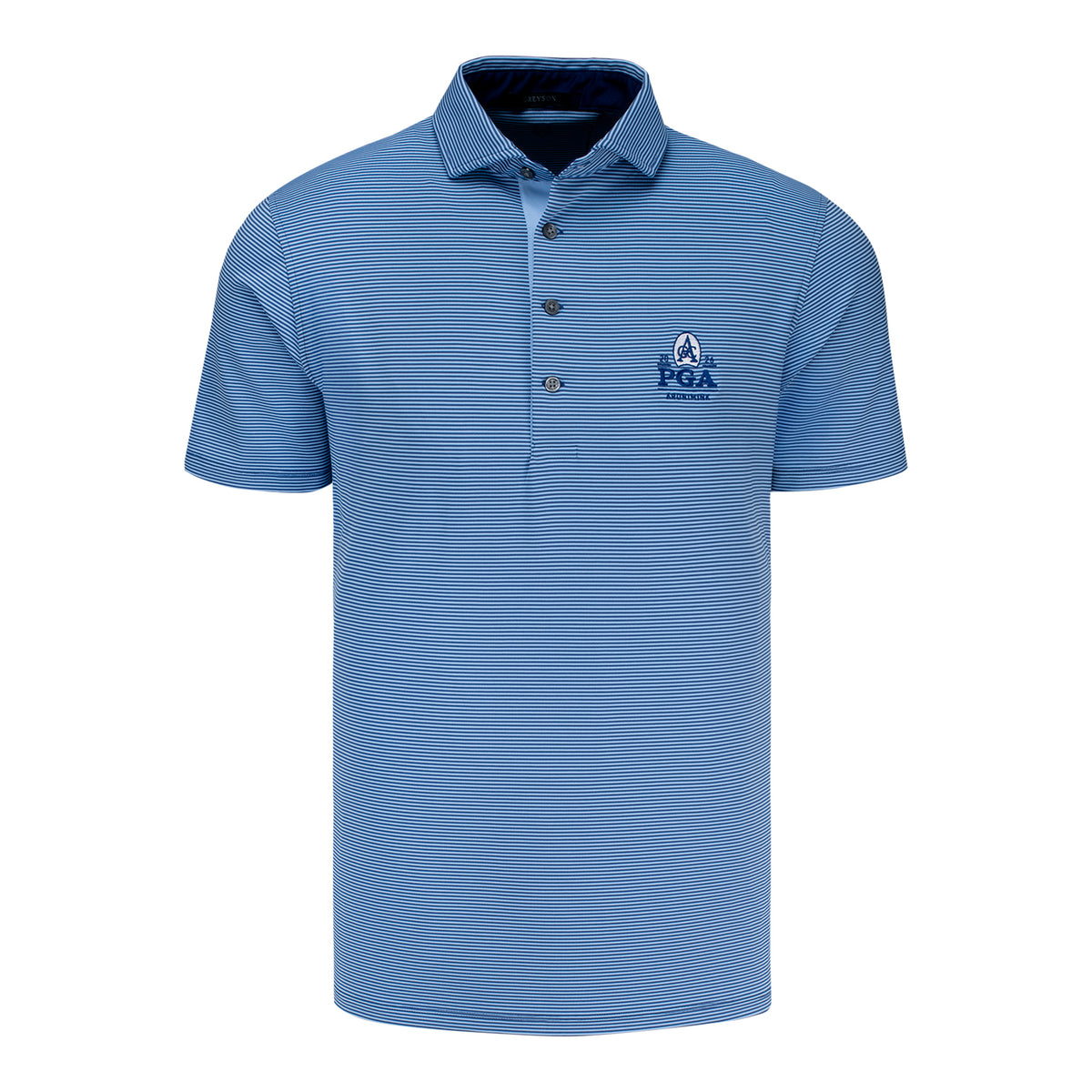 Greyson 2026 PGA Championship Saranac Polo in Falcon and Wolf Blue