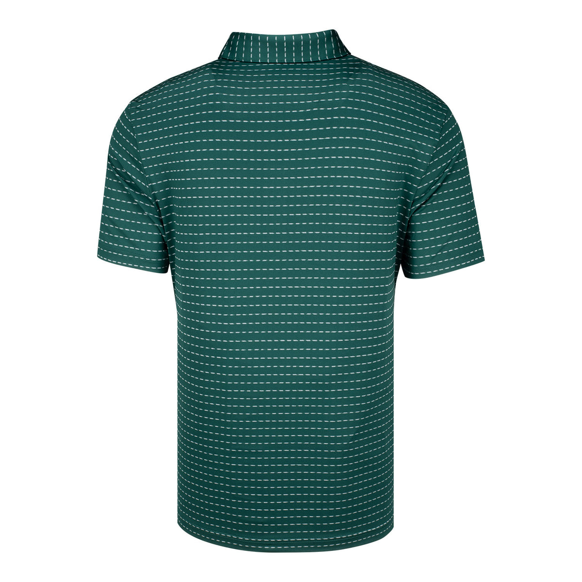 Adidas 2026 PGA Championship Dash Stripe Polo in Collegiate Green - Back View