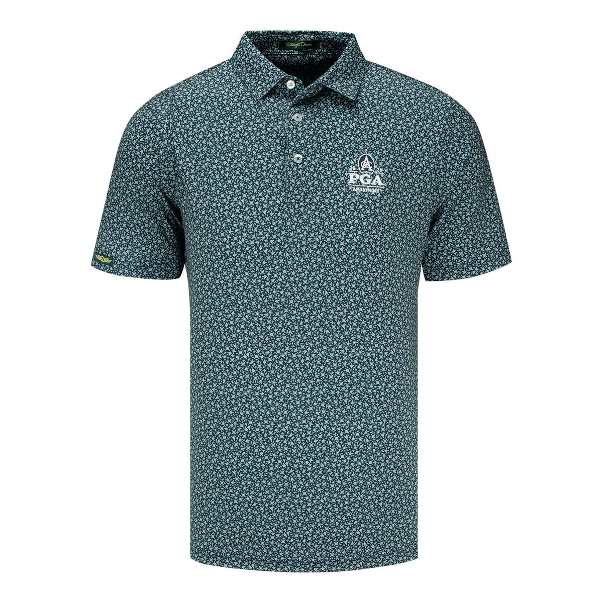 Straight Down 2026 PGA Championship Redbud Polo in New Indigo - Front View