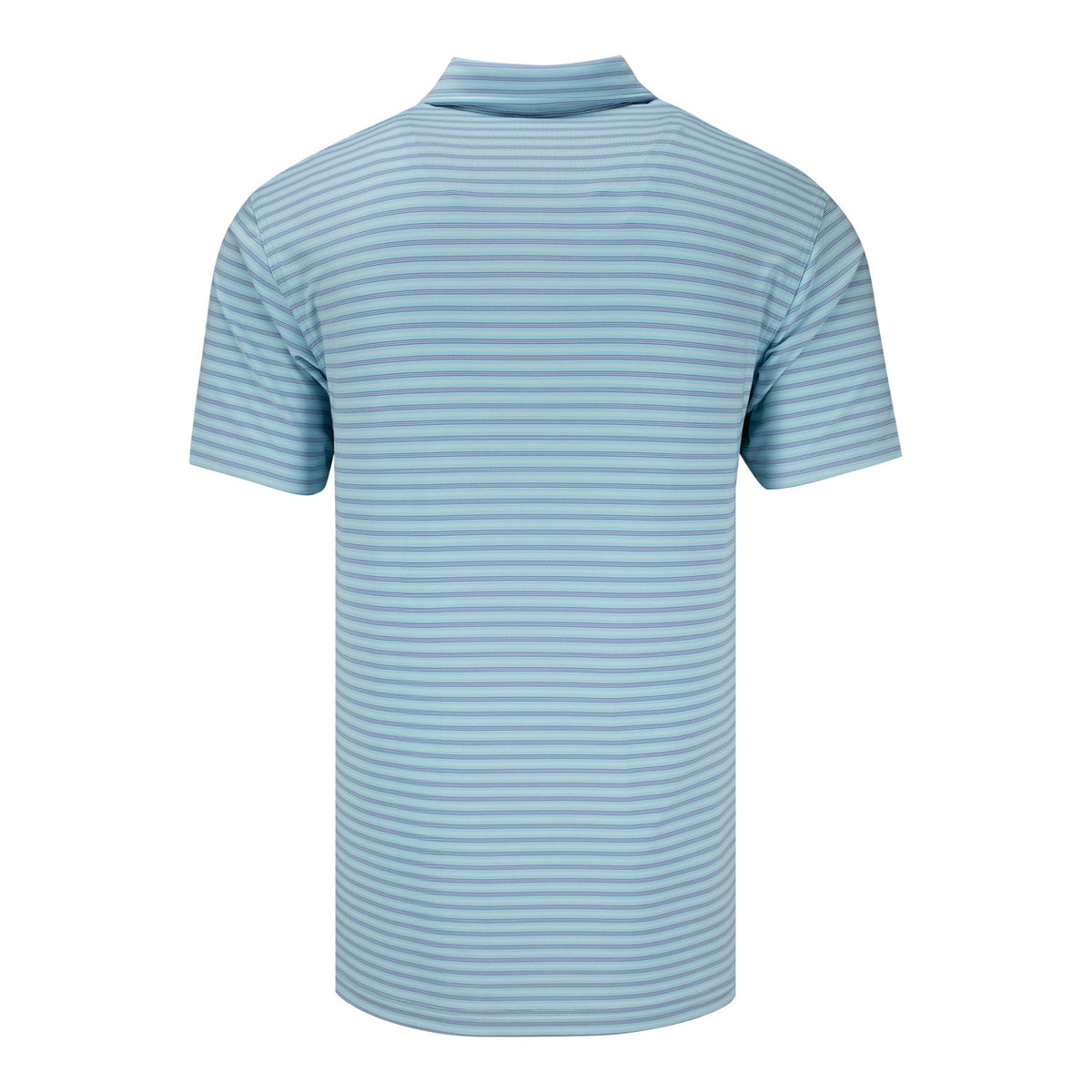 Dunning 2026 PGA Championship Milwick Ventilated Performance Polo in Tile Blue and Marina Blue - Back View