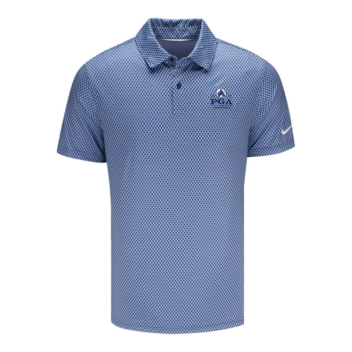Nike 2026 PGA Championship Velocity Floral Polo in Work Blue and White