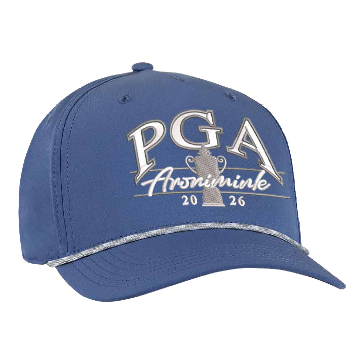 Ahead 2026 PGA Championship Classic Fit Alto Performance Rope Hat in Blue - Front View