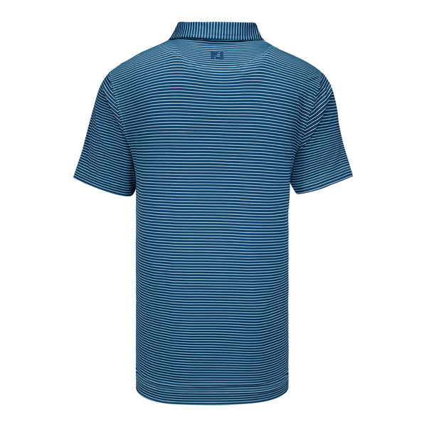 FootJoy 2027 PGA Championship Smooth Stripe Polo in Navy, Tonal