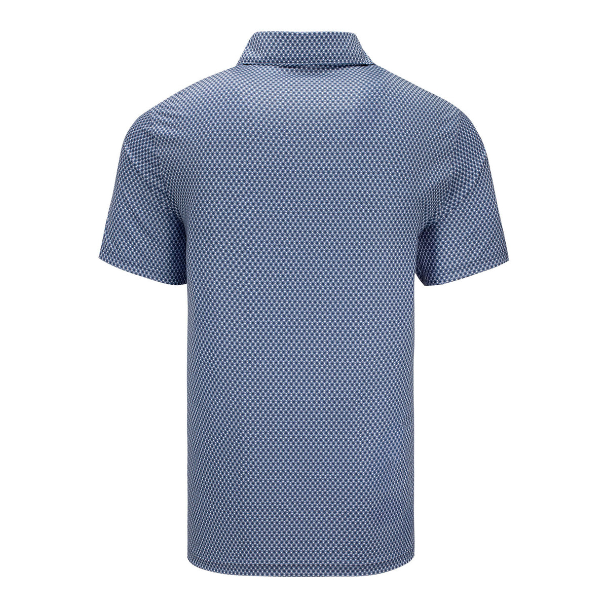 Nike 2027 PGA Championship Velocity Floral Polo in Work Blue and White - Back View