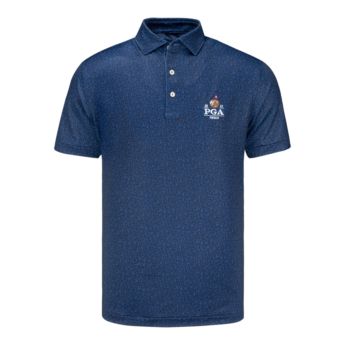 Peter Millar 2027 PGA Championship Winning Play Performance Polo in Navy - Front
