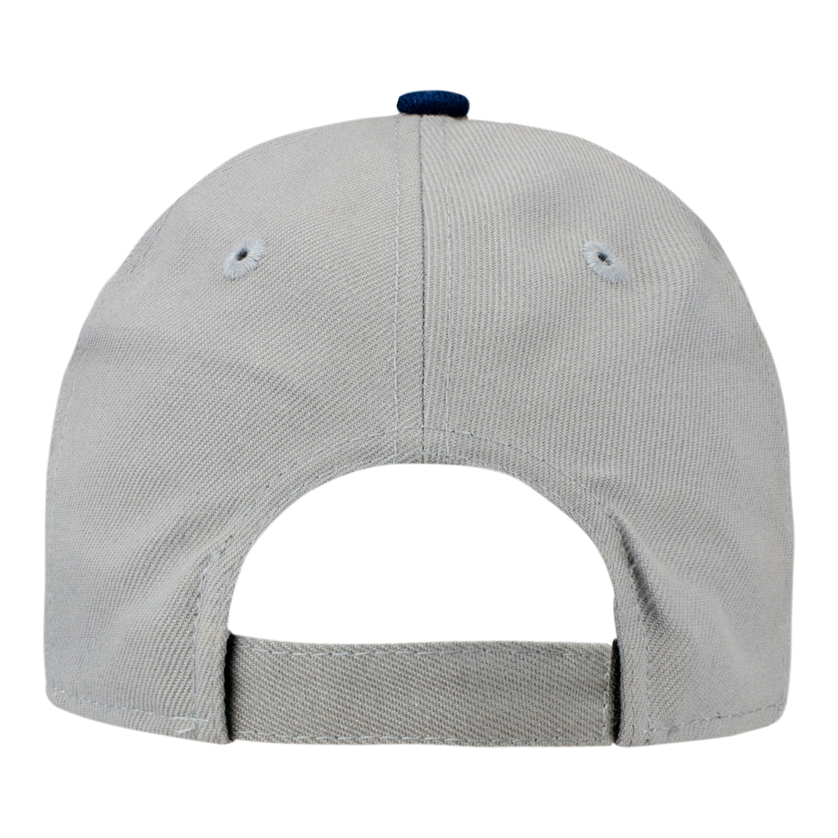 New Era 2024 PGA Championship Youth Two Tone Hat in Grey and Navy - Back View