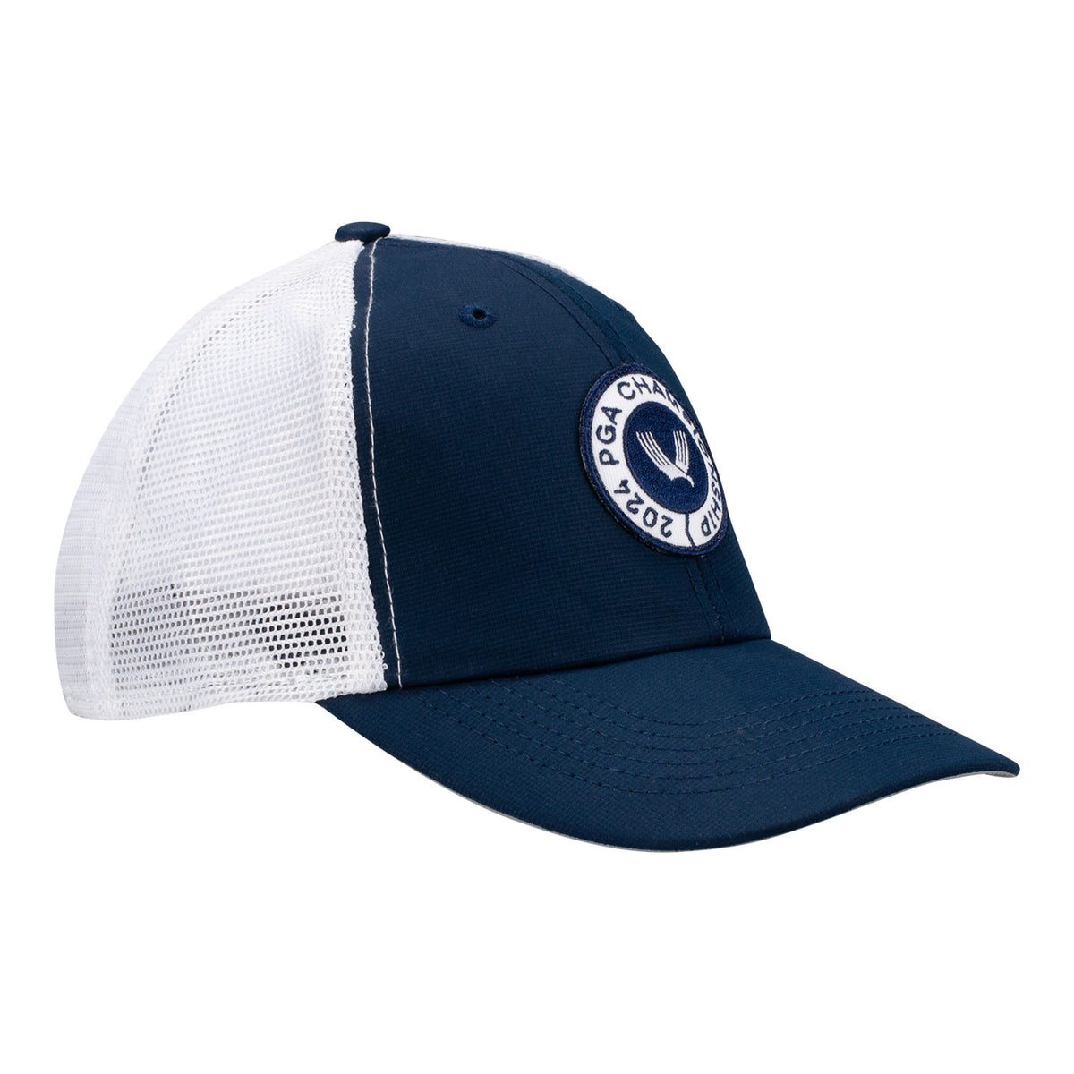 Imperial 2024 PGA Championship X210SM The Performance Meshback Hat in Navy / White - Angled Right Side View