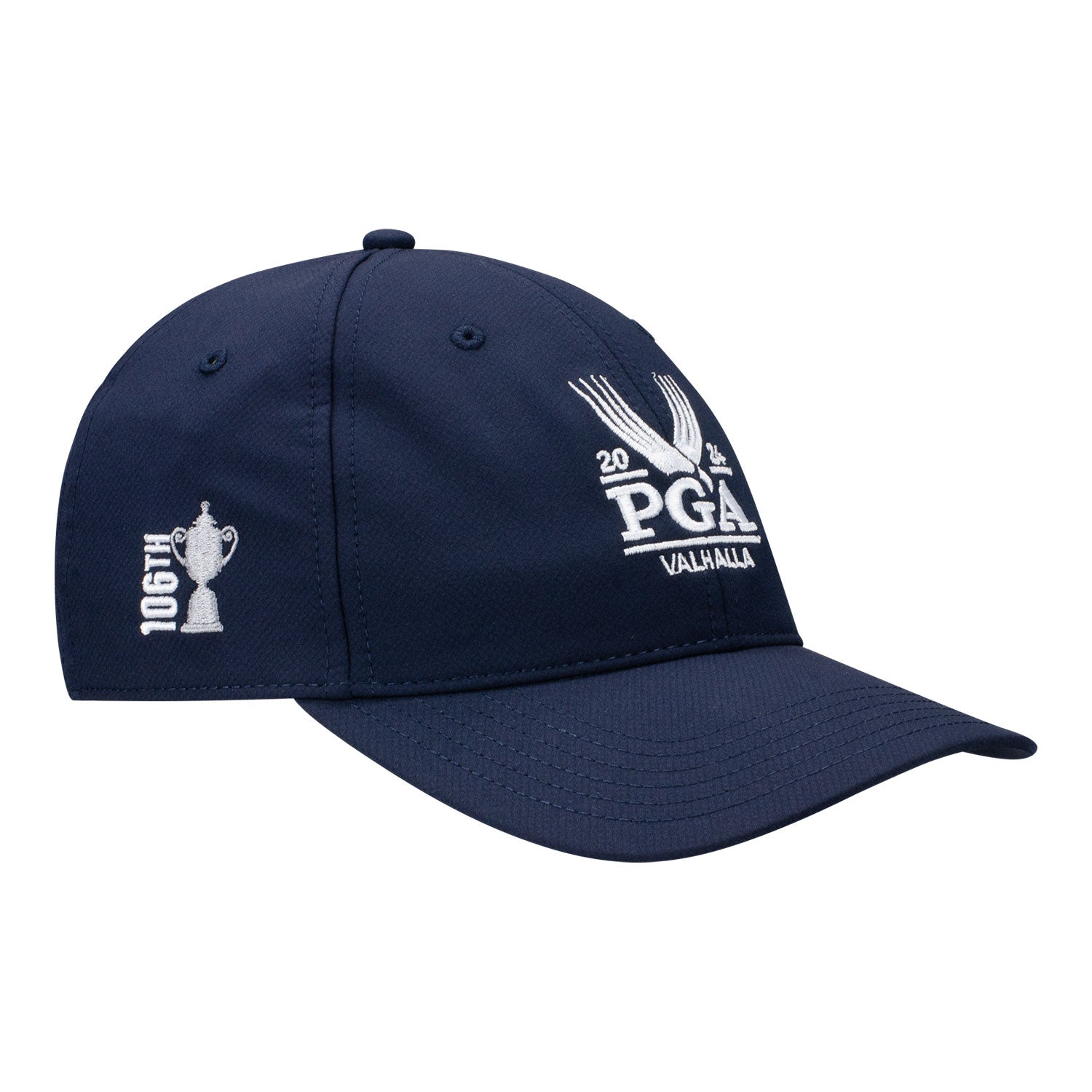 Ahead 2024 PGA Championship Ultimate - Fit Unstructured Adjustable Hat in Navy - Front Right View