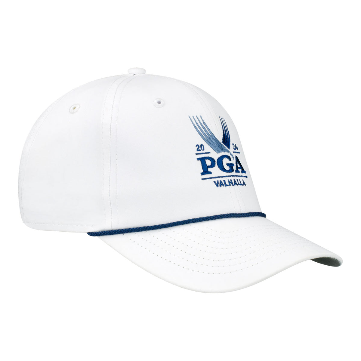 Imperial 2024 PGA Championship Performance Rope Hat in White - Angled Front Right View