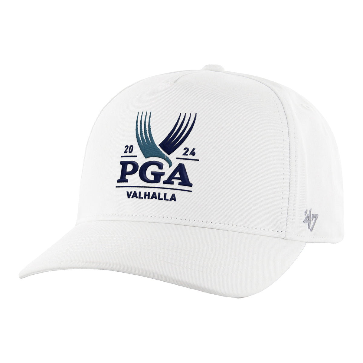 &#39;47 Brand 2024 PGA Championship Structured Adjustable Hat in White - Front View
