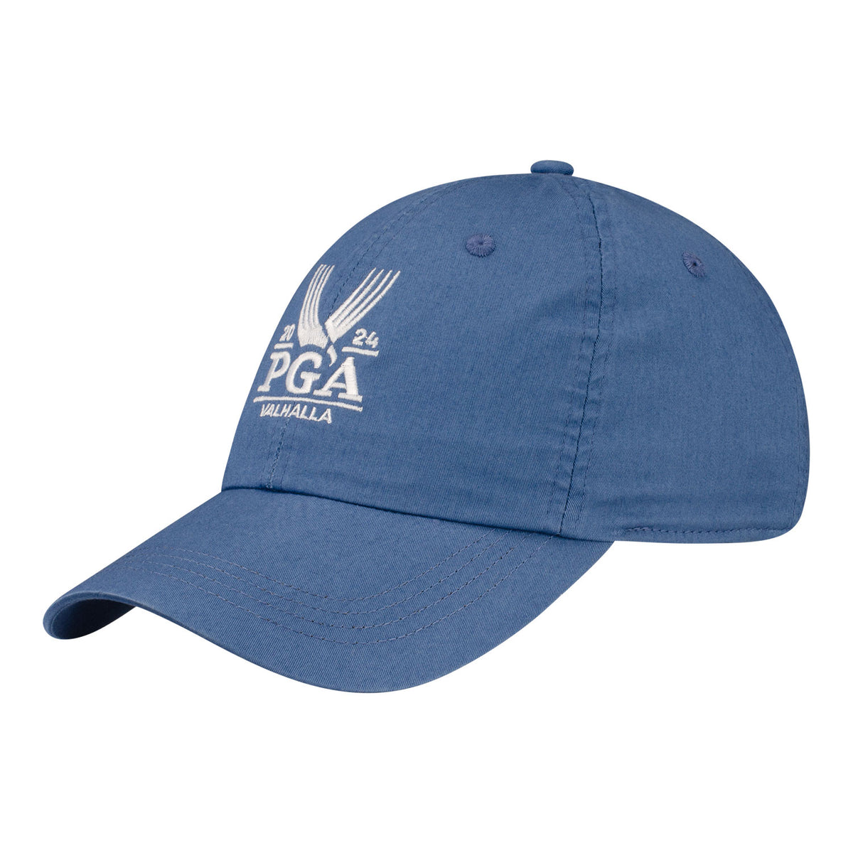 Ahead 2024 PGA Championship Shawmut Unstructured Cotton Hat in Cadet Blue - Angled Front Left View