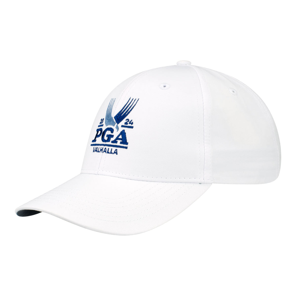 Ahead 2024 PGA Championship Structured Tech Hat in White - Angled Front Left View