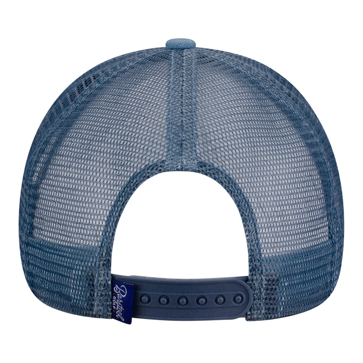 Barstool 2025 PGA Championship Nailhead Canvas Trucker Hat in Light Blue - Back View