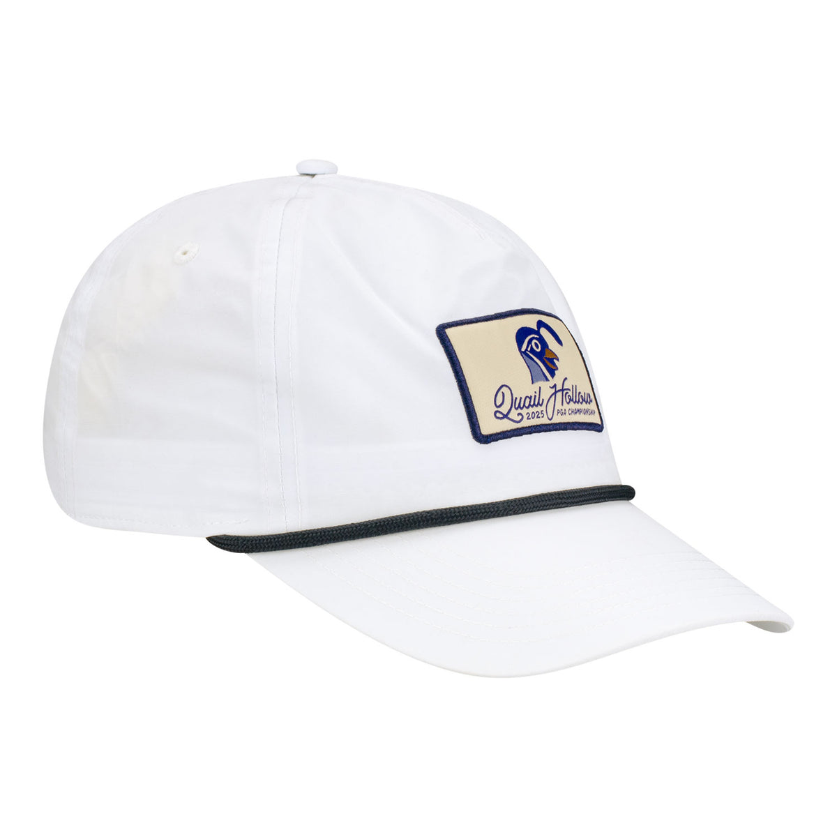 Barstool 2025 PGA Championship Relaxed Performance Snapback Rope Hat in White - Angled Right Side View