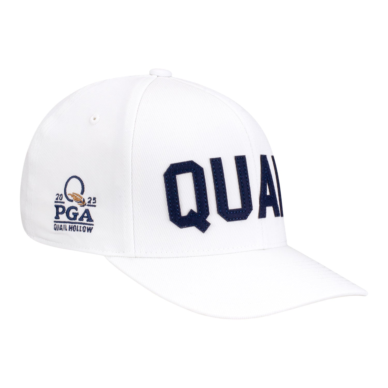 GFore 2025 PGA Championship Quail Snapback Hat in White - Angled Right Side View
