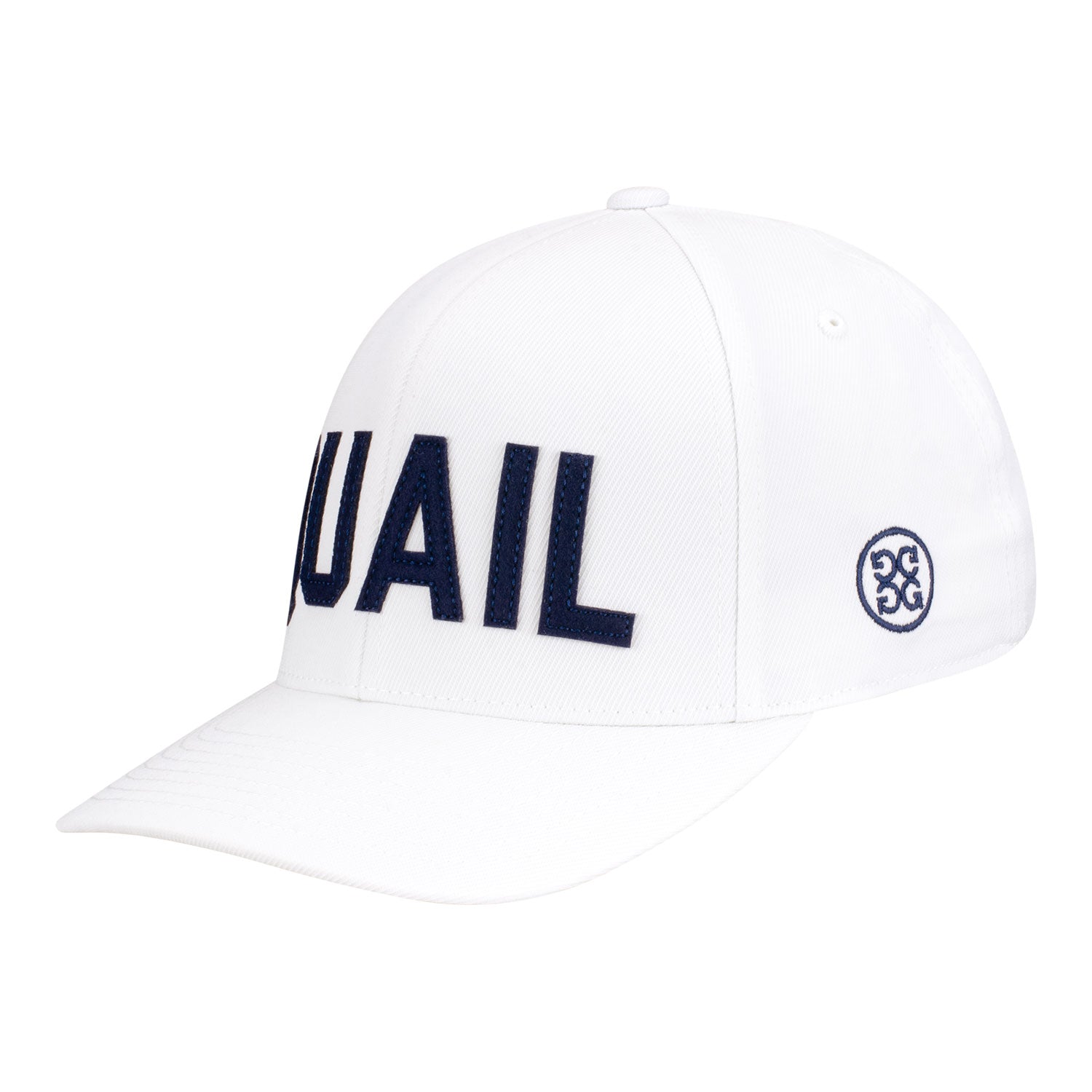 GFore 2025 PGA Championship Quail Snapback Hat in White - Angled Right Side View