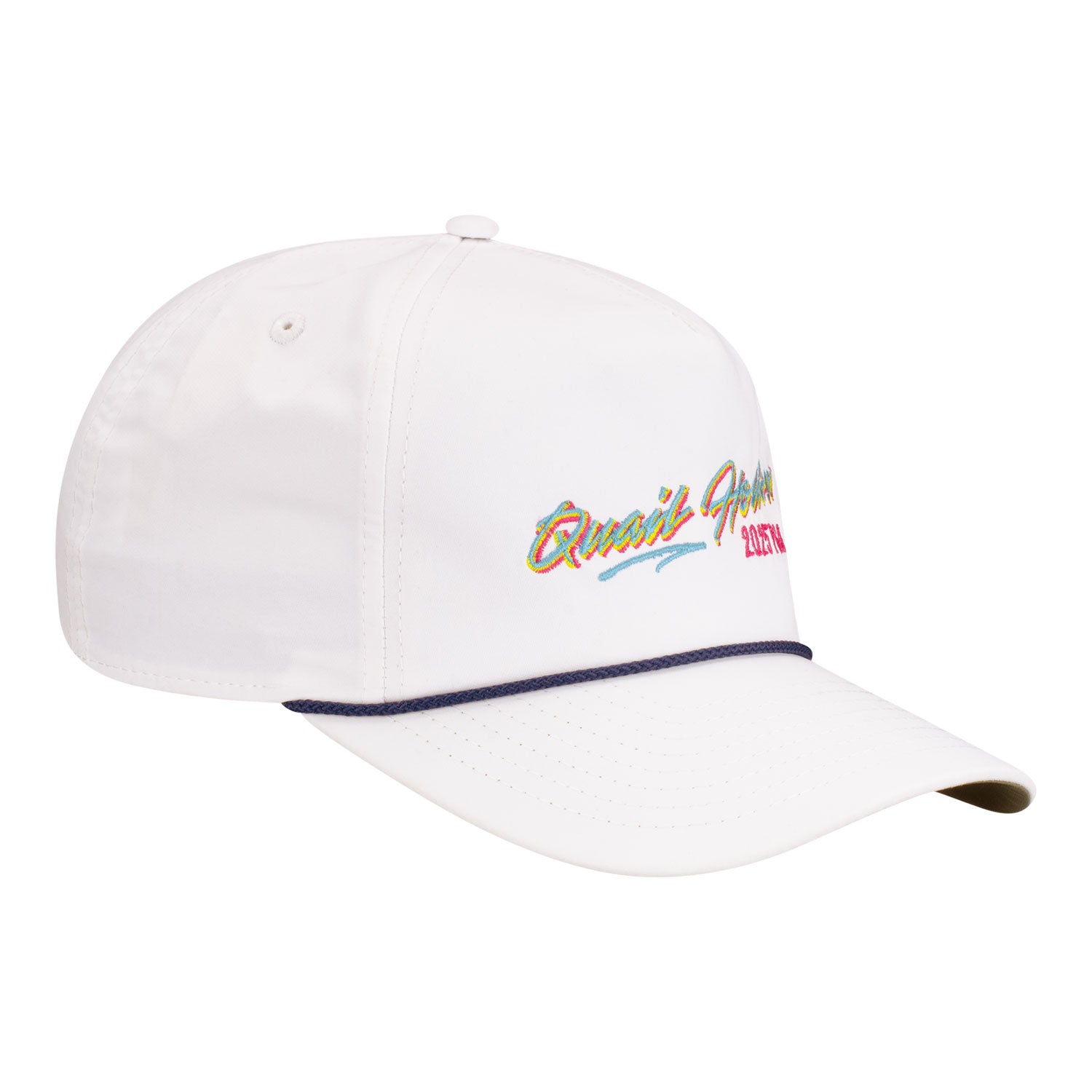 Imperial 2025 PGA Championship Harrison Hat in White and Navy - Angled Left Side View
