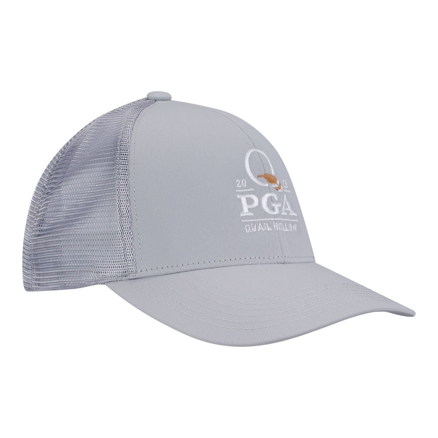 Imperial 2025 PGA Championship Whitaker Mesh Hat in Light Grey - Angled Left Side View