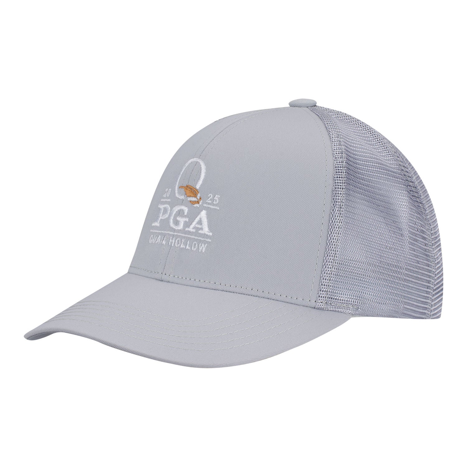 Imperial 2025 PGA Championship Whitaker Mesh Hat in Light Grey - Angled Left Side View