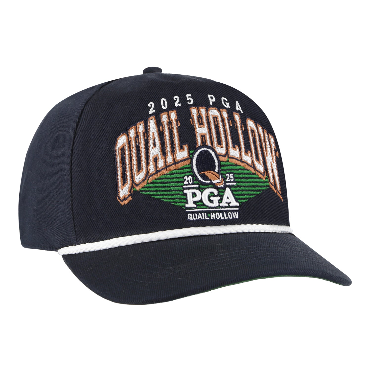 '47 Brand 2025 PGA Championship Pomona Rope Hitch Hat in Navy - Angled Front Left View