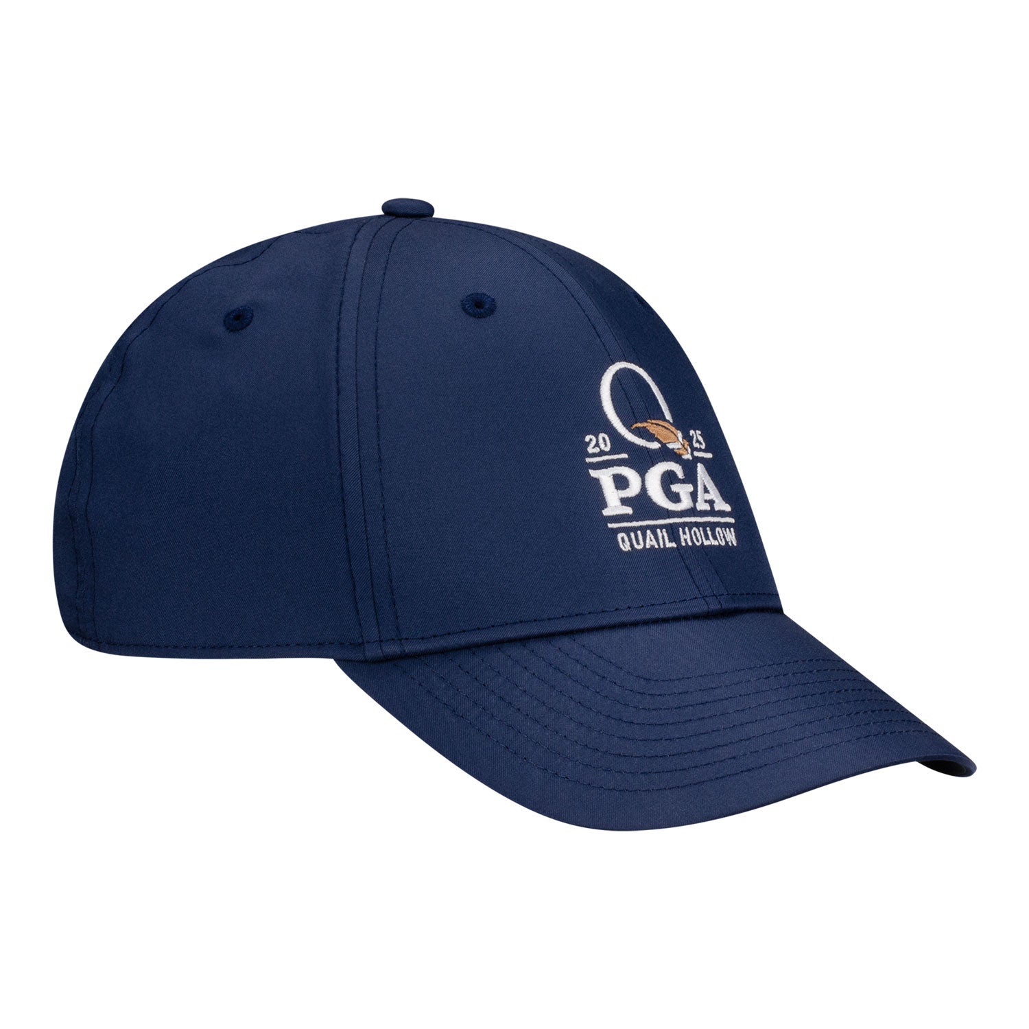 Nike 2025 PGA Championship Dri-Fit Club Hat in College Navy - Angled Left Side View