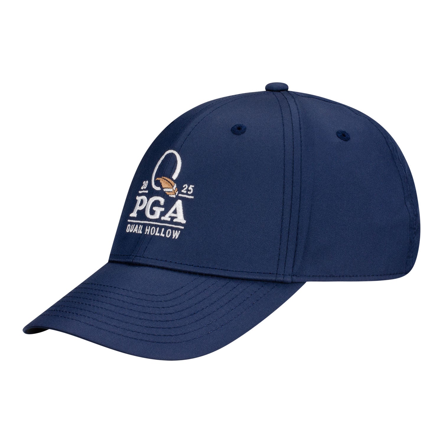 Nike 2025 PGA Championship Dri-Fit Club Hat in College Navy - Angled Left Side View