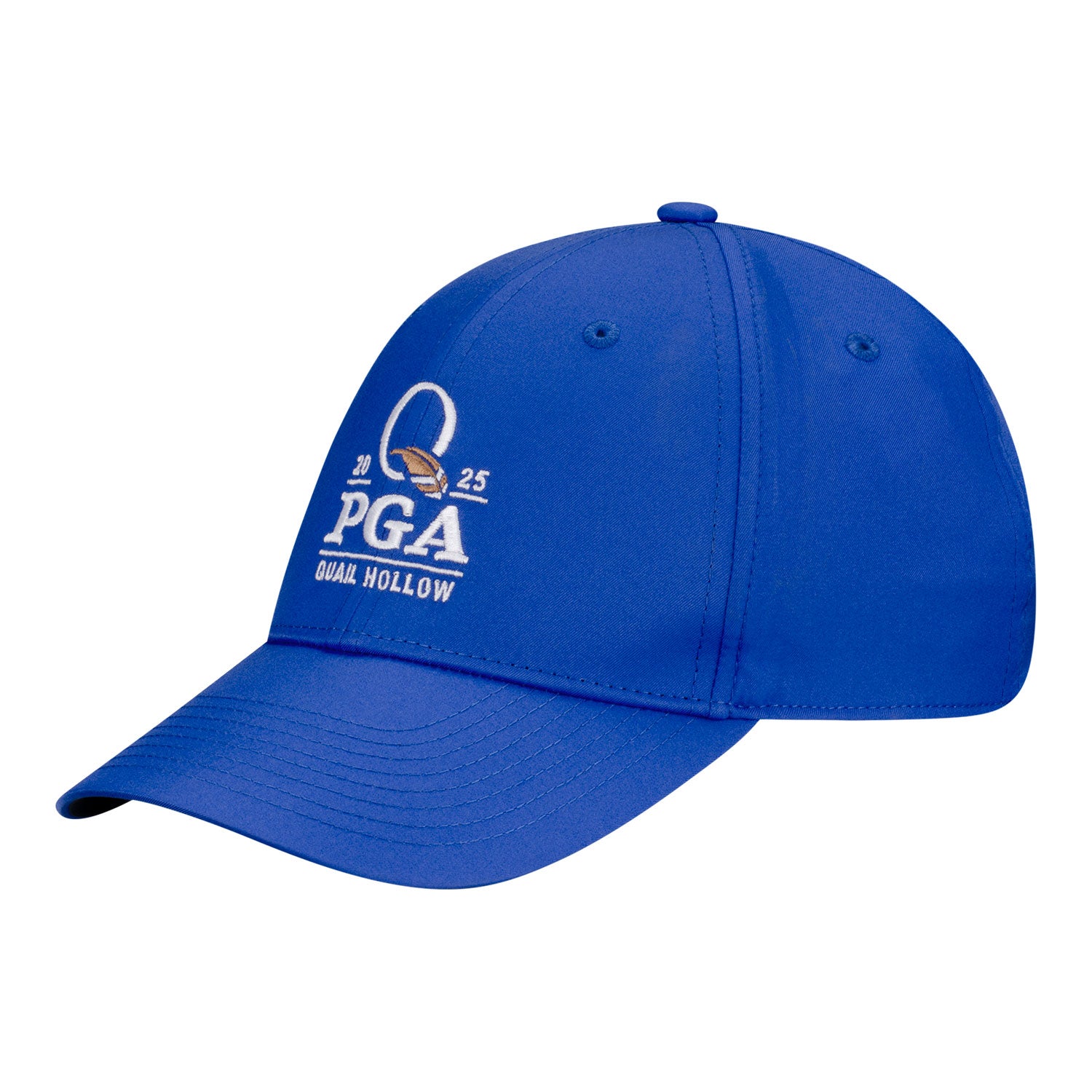 Nike 2025 PGA Championship Dri-Fit Club Hat in Royal - Angled Left Side View
