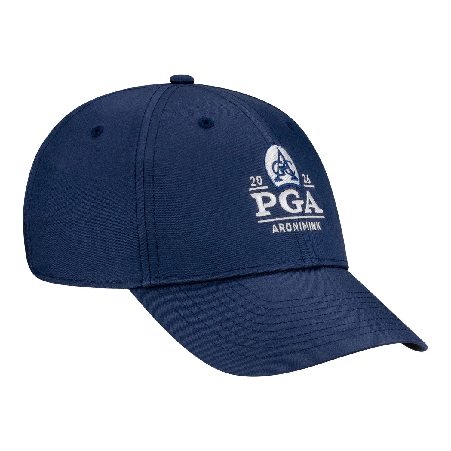 Nike 2026 PGA Championship Club Hat in College Navy - Angled Front Left View