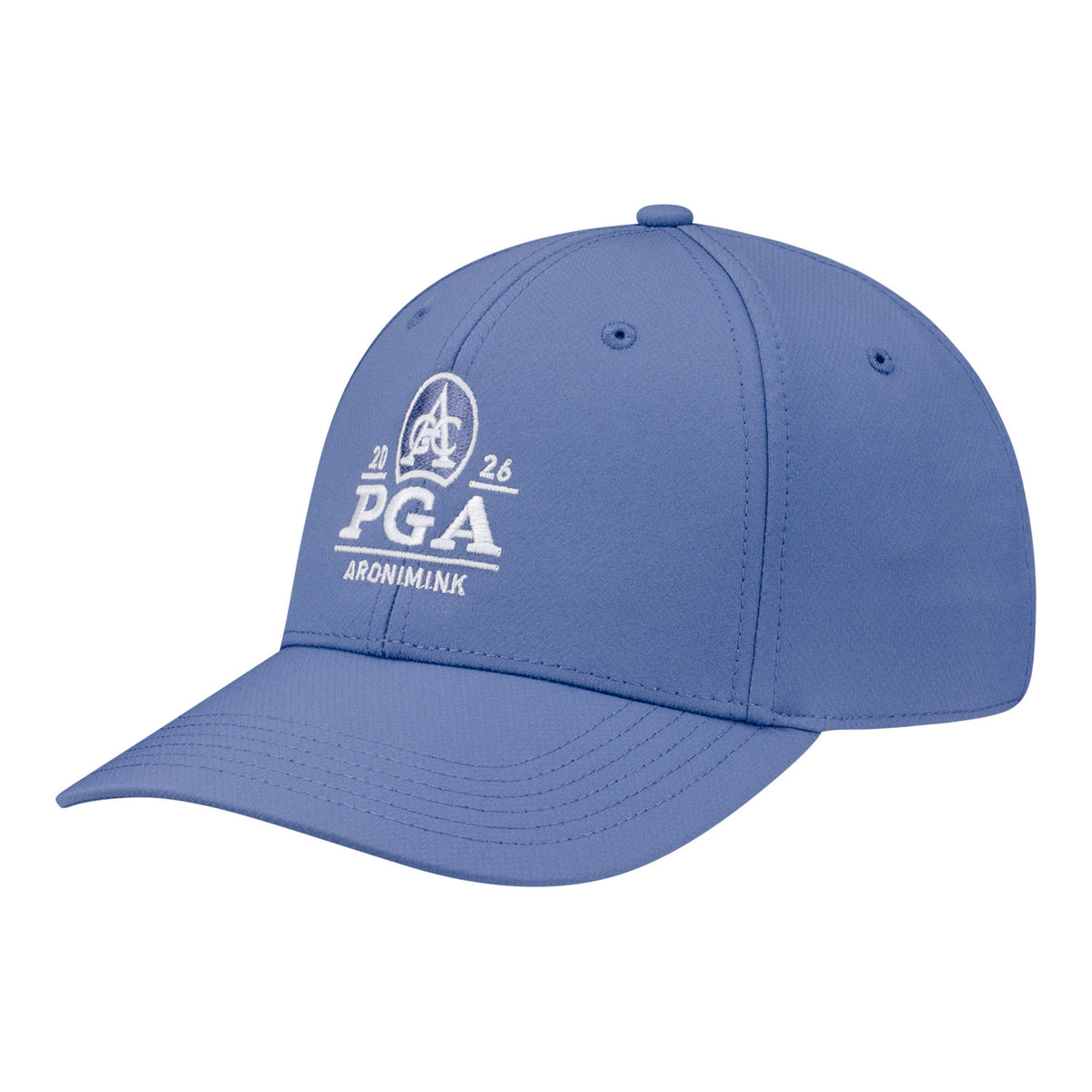 Ahead 2026 PGA Championship Stratus Logo & Keystone Performance Hat in Mineral - Angled Front Left View