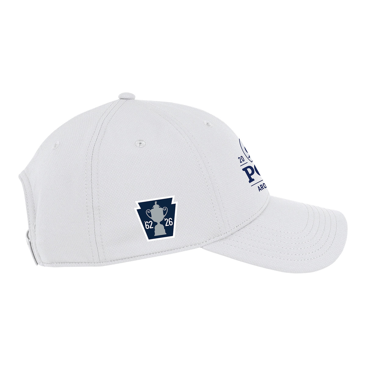 Ahead 2026 PGA Championship Stratus Logo & Keystone Performance Hat in White - Right Side View