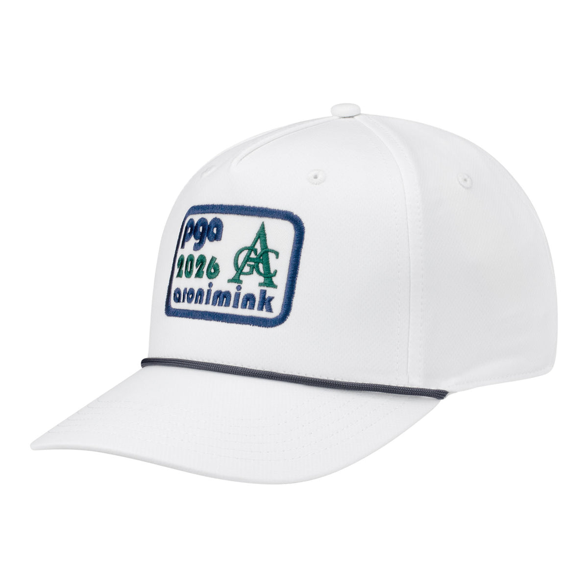Ahead 2026 PGA Championship Alto Rope Hat in White - Angled Front Left View