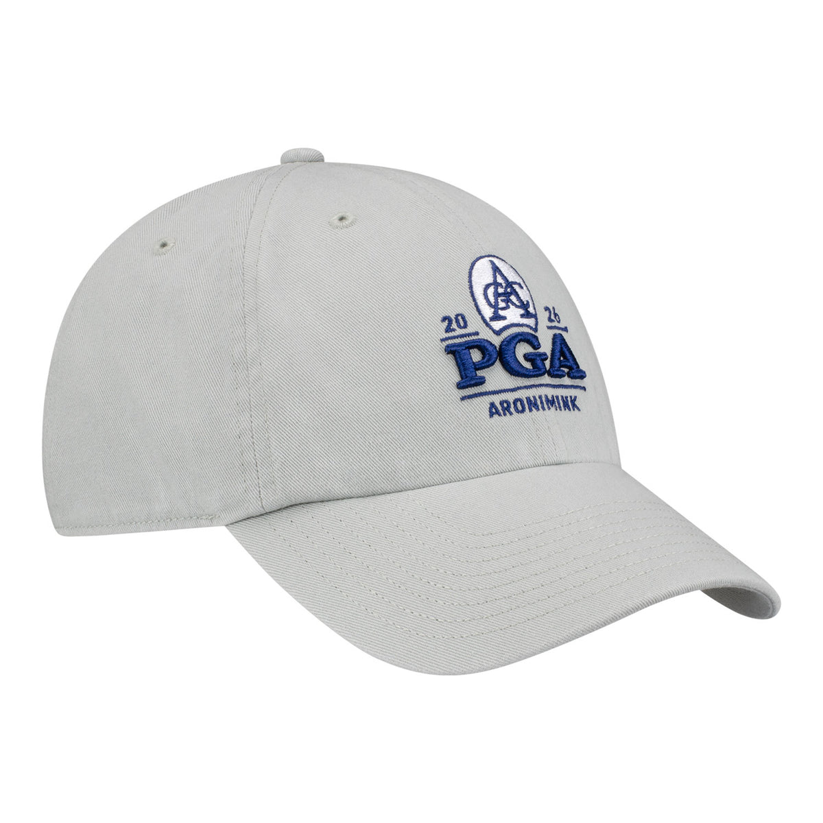 '47 Brand 2026 PGA Championship Clean Up Hat in Grey - Angled Front Right View