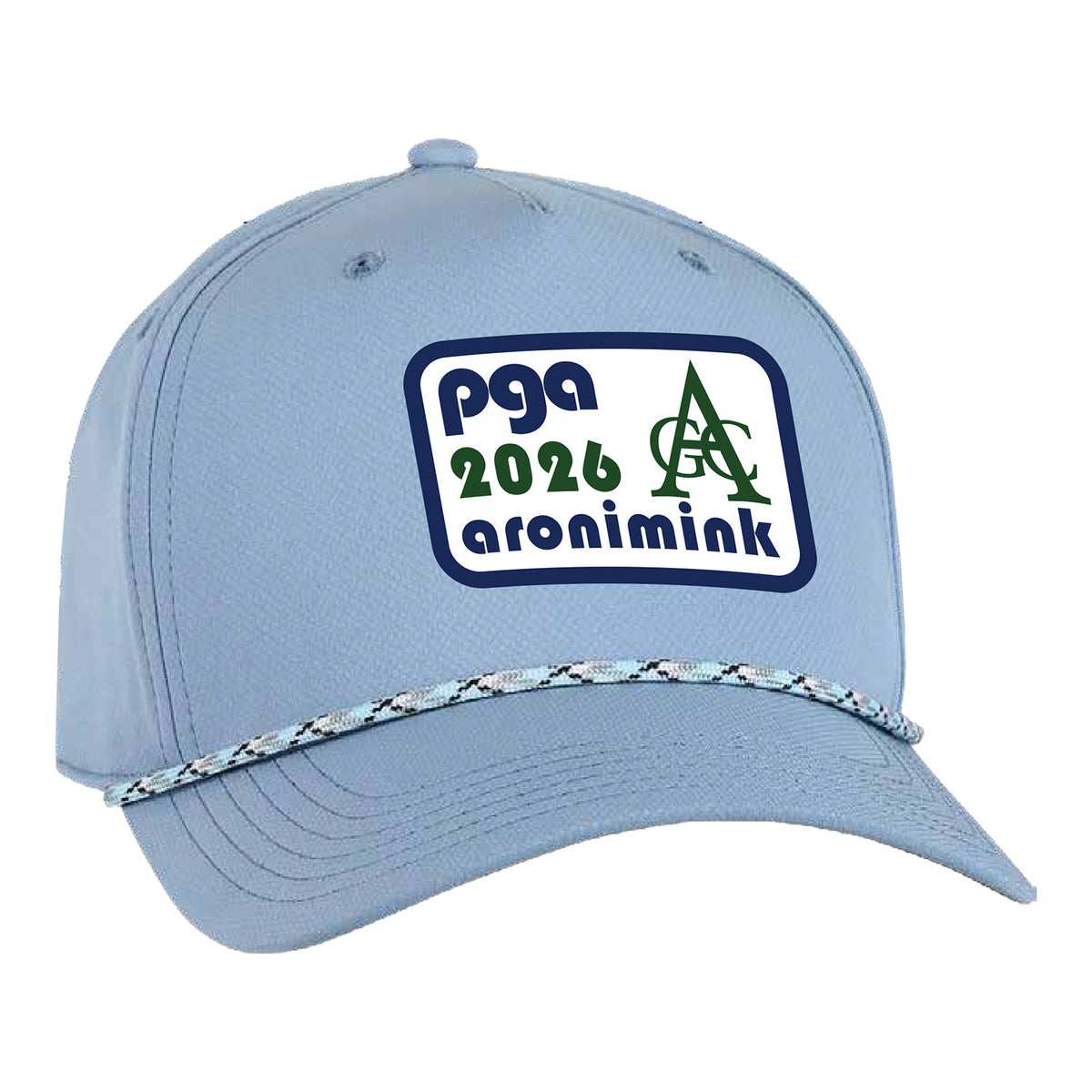 Ahead 2026 PGA Championship Classic Fit Alto Performance Rope Hat in Slate - Front View