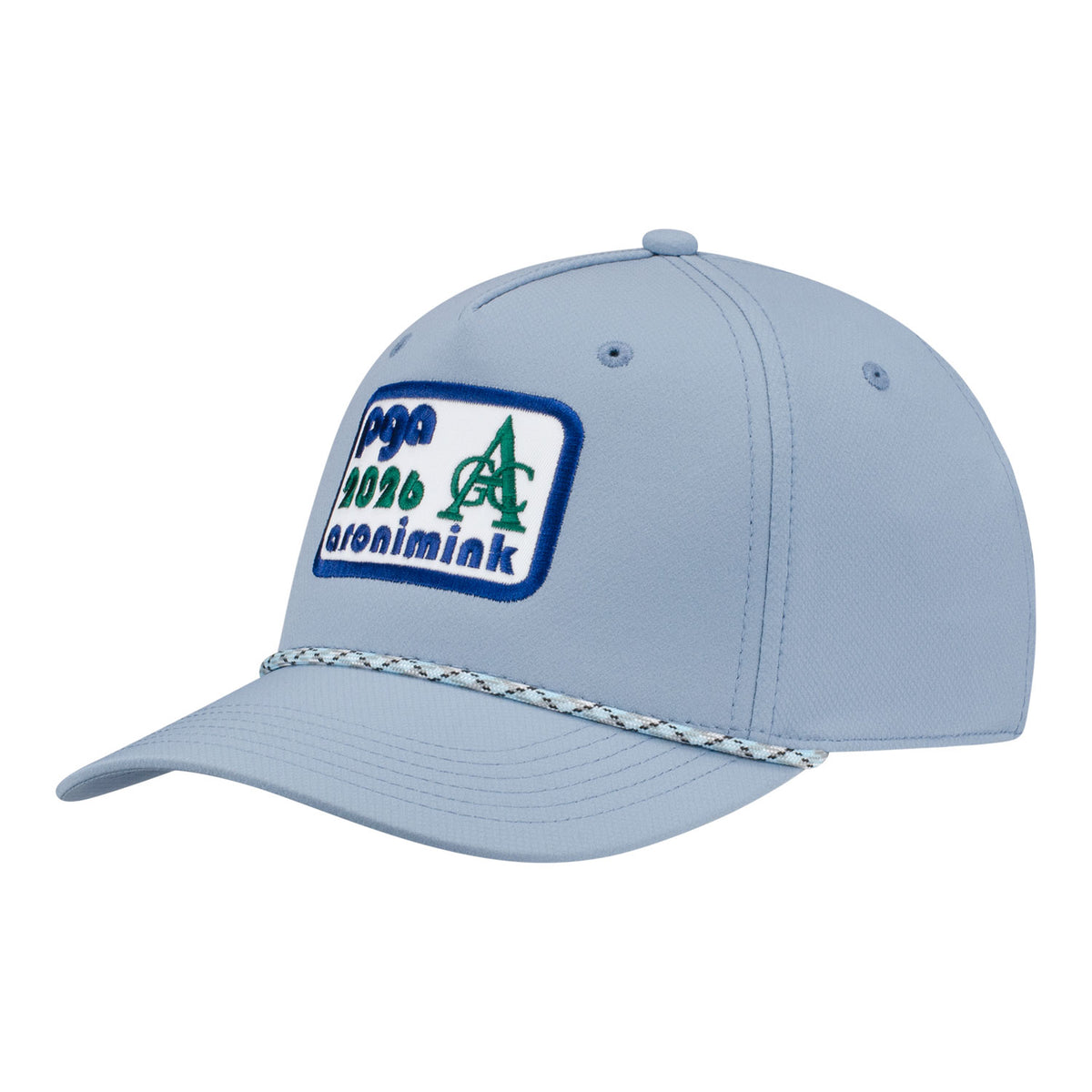 Ahead 2026 PGA Championship Classic Fit Alto Performance Rope Hat in Slate - Angled Front Left View