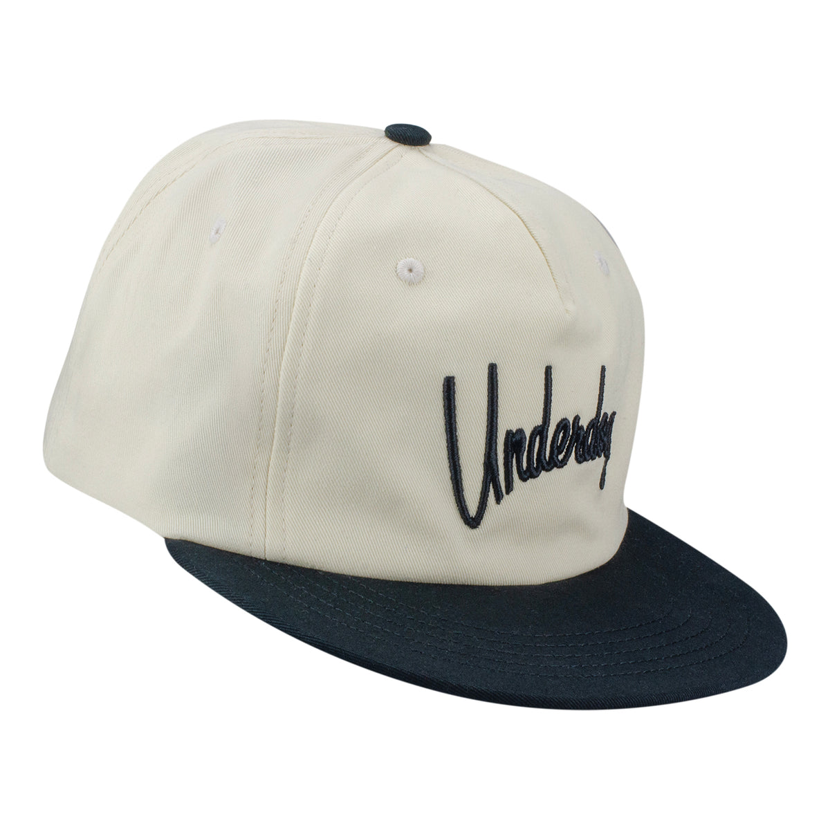 Underdog 2026 PGA Championship Two Tone Hat in Khaki and Black - Angled Front Right View