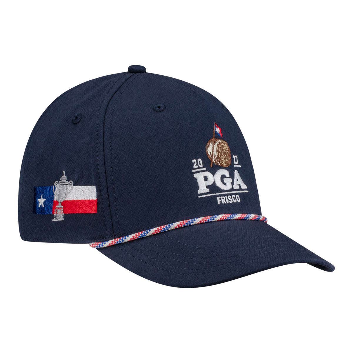 Ahead 2027 PGA Championship Classic Fit Alto Performance Rope Hat in Navy - Front Right View