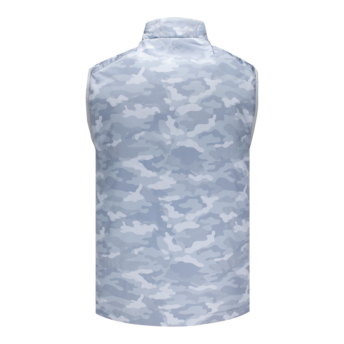 Sunice 2026 PGA Championship Element Shield Thermal Hybrid Reversible Vest in White and Magnesium Camo - Back View