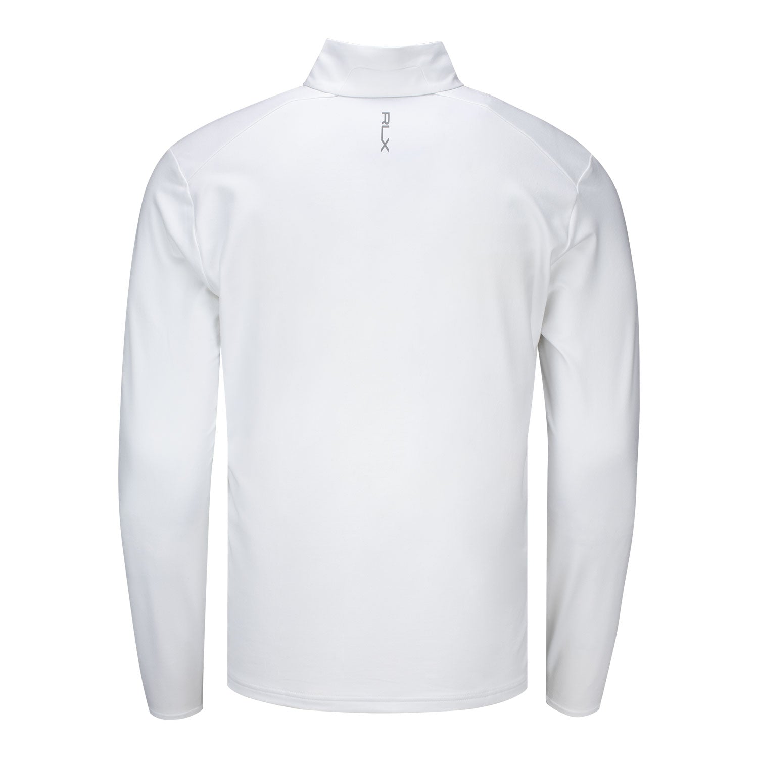 Ralph Lauren 2024 PGA Championship Luxury Performance Jersey Knit Quarter Zip in White - Front View