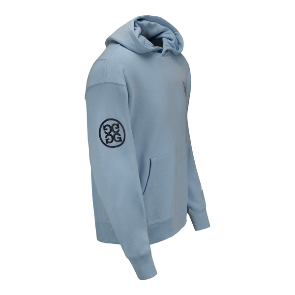 GFore 2025 PGA Championship Text Sleeve Hoodie in Light Blue - PGA