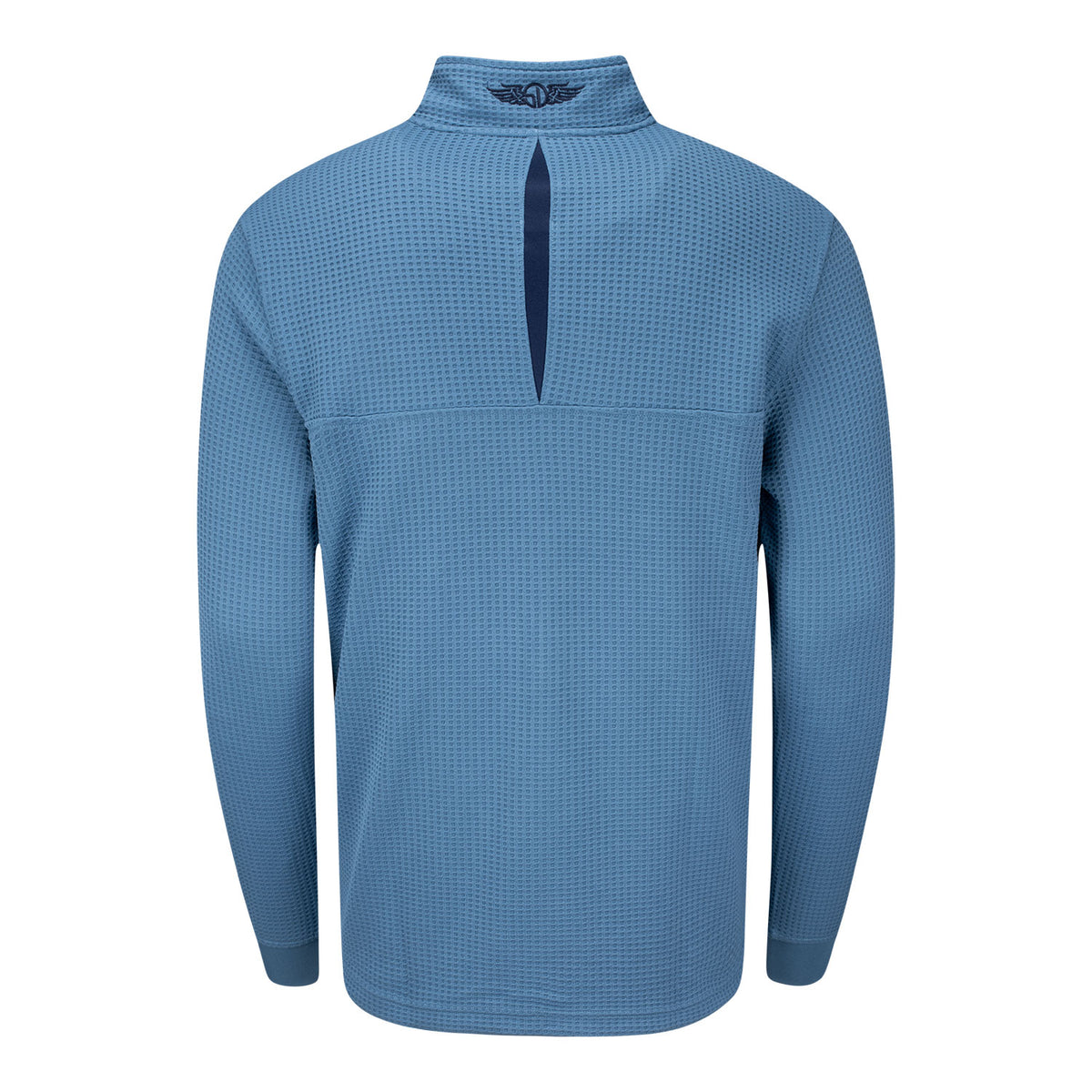 Straight Down 2025 PGA Championship Optic Textured Quarter Zip in Petrol - Back View