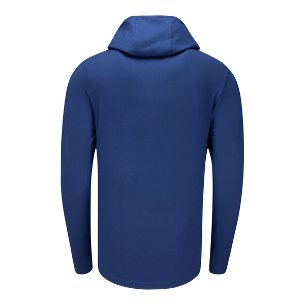 BRIEFING GOLF MS HALF ZIP HOODIE（BLUE／M） Peter Millar Approach Insulated Half-Snap Golf Hoodie