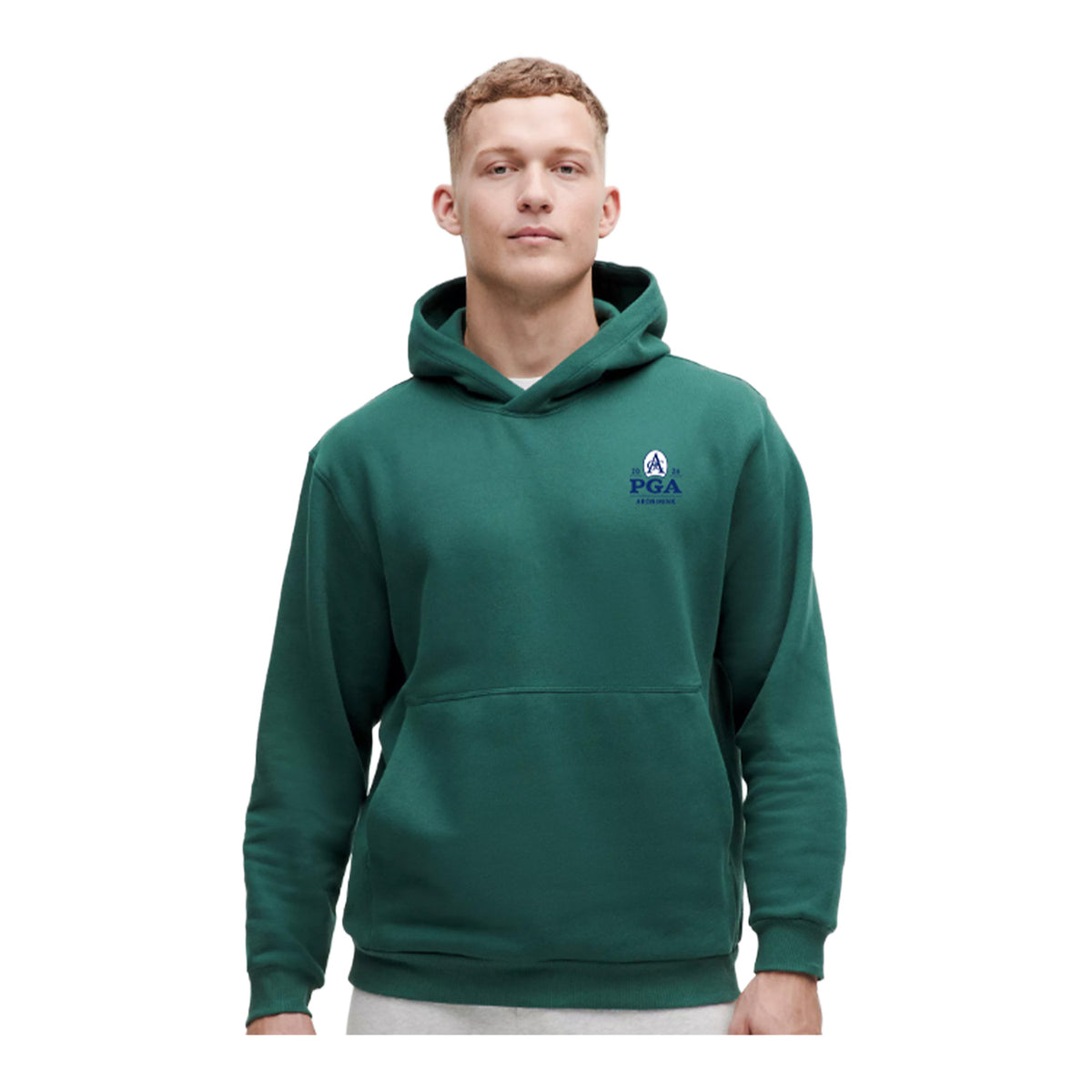 lululemon 2026 PGA Championship Steady State Hoodie in Storm Teal - Modeled Front View