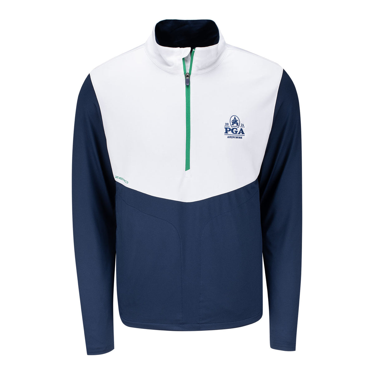 Zero Restriction 2026 PGA Championship Hagler Quarter Zip in Navy - Front View