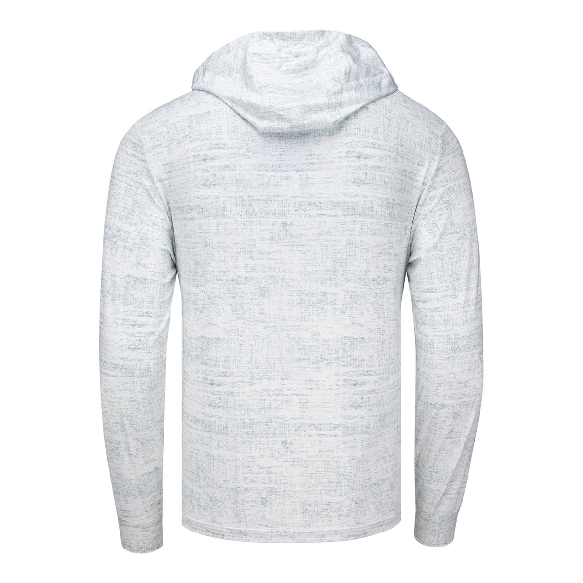Adidas 2026 PGA Championship Performance Printed Lightweight Hoodie in White and Wonder Sage - Back View