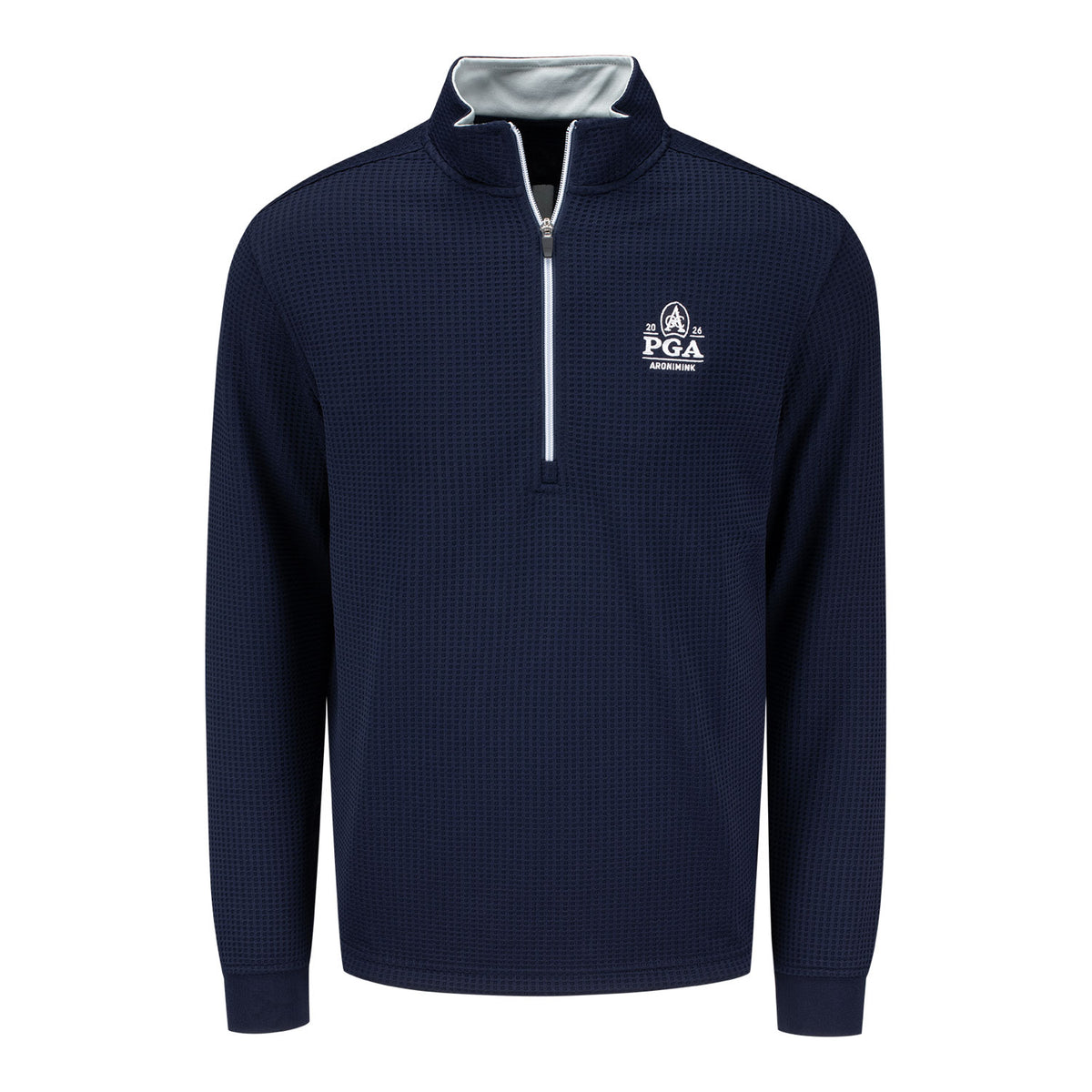 Straight Down 2026 PGA Championship Optic Quarter Zip in Indigo - Front View
