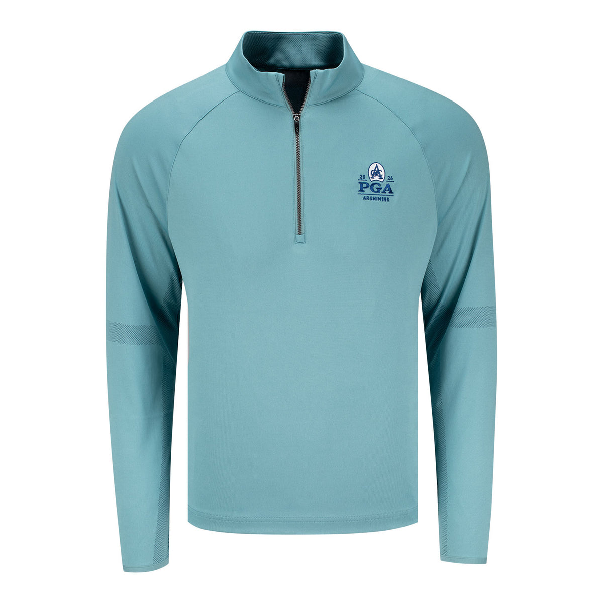 Dunning 2026 PGA Championship Quest Contour Quarter Zip in Green - Front View