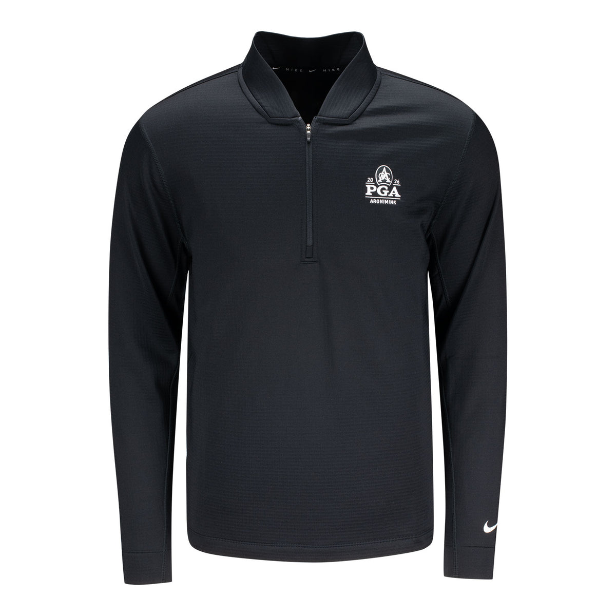 Nike 2026 PGA Championship Velocity Quarter Zip in Black - Front View